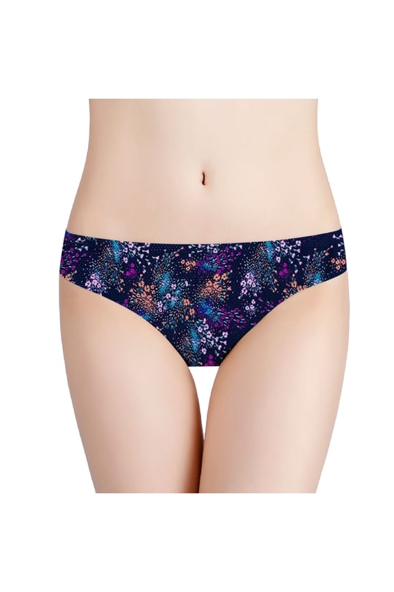 Womens Cotton Underwear Girls Panties Briefs Activewear None Drop Waist Blue XL