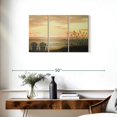 thumbnail image 3 of Elephant Stock Sunset Chairs Wall Art - Horizontal Multi Panel Canvas - Living Room Wall Decor - Beach Multi Panel - Gray And Orange Decor By Bruce Nawrocke - 33" x 20", 3 of 8