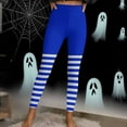 thumbnail image 4 of Neewe Women's Halloween Striped Print High Waisted Leggings for Women-Soft Athletic Tummy Control Pants for Running Yoga Workout Reg & Plus Size, 4 of 9