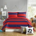 thumbnail image 3 of Urban Playground Kids and Teens Lavelle Stripe Red/Blue 2-Piece Quilt Set, Twin, 3 of 5