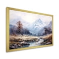 thumbnail image 2 of Designart "Foggy Mountain Retreat European Dream II" Landscapes Framed Wall Art Decor - Traditional Brown Winter Landscape Entryway Framed Wall Art, 2 of 6