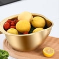 thumbnail image 3 of Lavabo Multiusos, Cuenco para Lavar Arroz, Lavadora de Verduras, Colador de Metal, Colador de Verduras de Acero Inoxidable, Herramienta de Cocina, 3 of 5