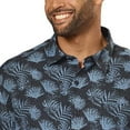 thumbnail image 2 of Nat Nast Men's Shirt Silk Cotton Blend Short Sleeved Black Blue Medium New, 2 of 7