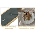 thumbnail image 5 of Unique Bargains Bamboo Wood Necklace Tray Stackable Storage Jewelry Tray Showcase Display Organizer for Necklaces Gray, 5 of 8