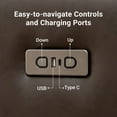 thumbnail image 6 of INNOVAR Electric Power Recliner for Adults, Oversized Zero Gravity Glider Recliners Chair W/USB & Type-C Charger,Elderly Single Reclining Sofa Chair W/Storage,Recliner Seat for Home,PU Leather,Brown, 6 of 9