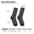 thumbnail image 2 of Daiia Dinosaur Astronaut Print Crew Socks – Soft Breathable Long Socks for Men & Women, Moisture-Wicking & Comfortable Daily Wear Socks, One-Size Fits Most (US 5-11), 2 of 6