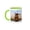 Green/White, variant on 3drose, Windmills at South Holland, Zuid Holland, Kinderdijk. Netherlands., 11oz Magic Transforming Mug