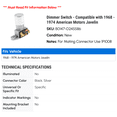 thumbnail image 2 of Dimmer Switch - Compatible with 1968 - 1974 American Motors Javelin 1969 1970 1971 1972 1973, 2 of 2