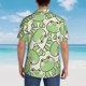 thumbnail image 4 of Fotbe Cute Frog Camisa Hawaiana para Hombre Unisex – Camisa Casual de Verano con Botones de Manga Corta de Algodón y Lino,X-Large, 4 of 7