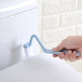 thumbnail image 3 of Toilet Brush, S Type Toilet Cleaning Brush Portable Curved Corner Cleaning Brush, for Deep Cleaning, Pink, Blue, Green(Random), 3 of 5