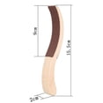 thumbnail image 2 of BESTYASH 1Pair Piano Sanding Blocks Wooden Polishing Tool S Shape Design for Felt Restoration, 2 of 7