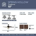 thumbnail image 5 of HKC-US Prominence Home Spring Hollow Ceiling Fan, Reversible Fan Blades, Oil-Rubbed Bronze - 52-inch, 5 of 5