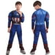 thumbnail image 4 of Disfraz de superhéroe de MARVEL para niños, spiderman, Capitán América, iron man, Pantera, Thor, ropa muscular para Halloween, 4 of 4