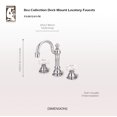 thumbnail image 6 of Water Creation 8.25" Cross Handles Brass Faucet in Silver and Chrome, 6 of 6