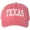 Red, variant on Texas Embroidered Vintage Dad Hat Large Embroidery State Text Name Washed Cotton Cap (Red)