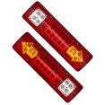 thumbnail image 1 of Destyer 2pcs ABS Camion Remorque Feux Arrière Solutions d'Éclairage Polyvalentes pour Toute Application Large 24v Couverture Rouge 1Set, 1 of 6