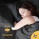 thumbnail image 2 of Juego de Sabanas Premium 1800 Hilos Tacto Egipcio Individual Laila Comfort Negro, 2 of 9