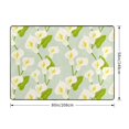 Area Rugs For Living Room Decor Calla Lily Flowers Light Green Anti