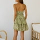 thumbnail image 1 of Vestido Floral Bohemio ANGGREK Tirantes finos Sin mangas Con Volantes, 1 of 6