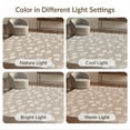 thumbnail image 7 of ODIKA 4'x6' Beige Abstract Natural Tufted Washable Area Rug Modern Motif With Subtle Geometric Non-Slip, Chair-Friendly, Flatwoven for Home Office, Under Desk, 7 of 7