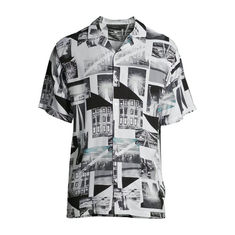 No Boundaries Short Sleeve Printed Rayon Shirt (Men's) 1 Pack 