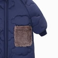 thumbnail image 5 of 18-26 Months Unisex Toddler Fall Winter Cartoon Printed Romper,Full Zip Front Bodysuit,Thermal Soft Cotton Long Sleeve Baby Jumpsuit for Newborn 12 18 24 Months 2T 3T,Navy, 5 of 8