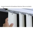 thumbnail image 3 of Vertical Blinds Replacement Headrail Track Custom Made to Your Size, One Way Control (Left or Right) - Complete with Brackets and Hardware - (69.5 Inches), 3 of 10