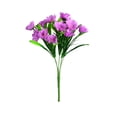 thumbnail image 1 of Yuarrent Flores artificiales de girasol, 2 uds., 5 ramas, 15 cabezas, flores falsas baratas, decoración rústica para bodas, suministros para Flores artificiales púrpura, 1 of 6