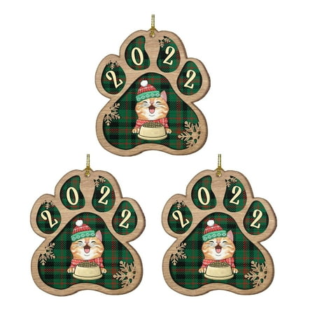 

Fjofpr Fall Decorations for Home Lovely Christmas Dog Wooden Hanging Printed Pendant