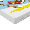 thumbnail image 2 of Ambesonne Beach Fitted Sheet, Hammock Palm Tree Shade, Full Size, Multicolor, 2 of 3