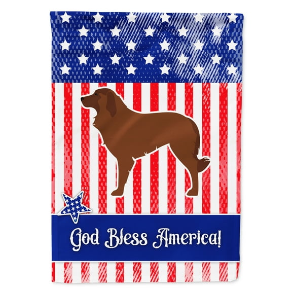 Carolines Treasures BB3331GF USA Patriotic Portuguese Sheepdog Dog Flag Garden Size  Small multicolor