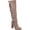 Taupe Microsuede, variant on Women's Journee Collection Vivian Wide Calf Knee High Boot Taupe Microsuede 6.5 M