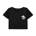 thumbnail image 1 of Camiseta holgada con cuello redondo para mujer, Top corto de verano, elegante, para senderismo en la calle SG, 1 of 7