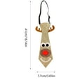 thumbnail image 3 of Corbata navideña para niños | Corbata elástica ajustable con estampado de dibujos animados | Disfraz festivo para niños y niñas, 3 of 6