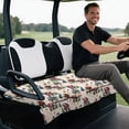 thumbnail image 5 of XYZCANDO Bigfoot Golf Terry Cloth Golf Cart Seat Cover - 4 Storage Pockets, Non-Slip, Washable, Universal Fit for 2-Seat Golf Carts, 5 of 8
