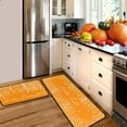 thumbnail image 3 of Fall Kitchen Rugs and Mats Set of 2, Fall Decorations for Home Non Slip Backing Holiday Kitchen Rug Autumn Decor Orange Kitchen Floor Mat 17"X47"+17"X30", 3 of 6