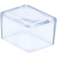 thumbnail image 3 of SHAR 12 Pack Rectangular PVC Chair Leg Caps Scratch Proof Furniture Legs - 30 x 40mm (3.0 x 4.0cm) - Clear, 3 of 5