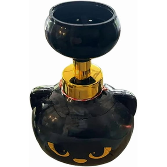Cute Cat Paw Foam Soap Dispenser, 2026 Black Kitty Foaming Pump Bottle Creates Paw-Shaped Foam, Automatic Soap Dispenser with Black Cat Paw Print Press, Spooky Cute Hand Soap Pump