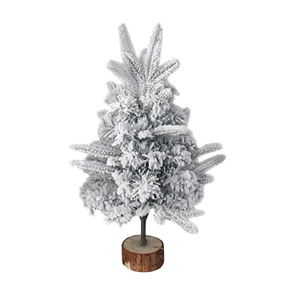 Christmas Tree Artificial Christmas Pine Tree Mini Christmas Tree Desktop,Bottle Brush Fake Trees with Wooden Base for Table Top Christmas Indoor Home Decor Holiday Party Gifts