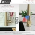 thumbnail image 6 of Stylish Siena 17 ¾" Ht Single Handle Brushed Gold Pull Down Kitchen Faucet K-135G, 6 of 9