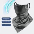 thumbnail image 3 of Visland Ridding Face Guard with Neck Gaiter UV Protection Breathable Ice Silk Cycling Sun Protection Ear-Hanging Face Guard Neck Gaiter, 3 of 8