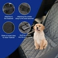 thumbnail image 3 of Car Front Seat Dog Cover, 600D Waterproof Auto Seat Protector Against Fur & Dirt, Durable Anti-Scratch Non-Slip Seat Pet Cover, Universal Vehicle Accessories for Car Truck SUV (Black), 3 of 5