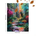 thumbnail image 3 of Impressionist Garden Path Canvas Print, Suitable for Living Room, Bedroom, Office, Hotel, Cafe Decor, 3 of 8