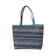 thumbnail image 1 of Embroidery Shoulder Bag Tote Bag Womens Handbag Summer Shoulder Bag Big Capacity Lady with Zipper Closure Fashion Shoulder Purse for Spring Style E, 1 of 8