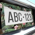 thumbnail image 6 of 1 Pcs Tropical Plants And Flowers License Plate Frame License Plate Frame,License Plate Cover for Car Decorative Parts,Aluminum License Plate Bracket Holder Rust-Proof for US Standard Car, 6 of 8