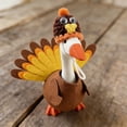 thumbnail image 4 of 7 Inch Thanksgiving Desk Goose Outfit, Fall Turkey Desk Goose, Fall Decoration for Mini Statues Office and Home, Cute Desktop Accessories Shelf Display, Autumn Party Supplies, 4 of 8