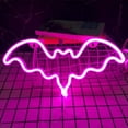 thumbnail image 3 of Halloween Neon Signs Bat LED Neon Lights USB Battery Powered Neon Light Sign for Wall Decor Room Bar Party Kids Gift, 3 of 6
