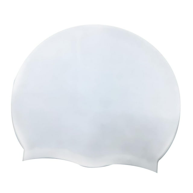 koolsoo Silicone Swim Cap Elastic Soft Swimming Hat for Surfing Sailing Water Sports White