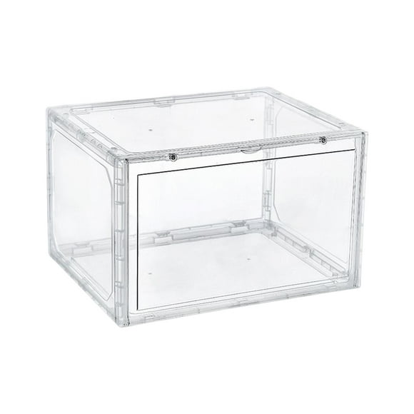 Free Standing Shoe Storage Box Display Box Drawers Display Shoes Case Collection Transparent