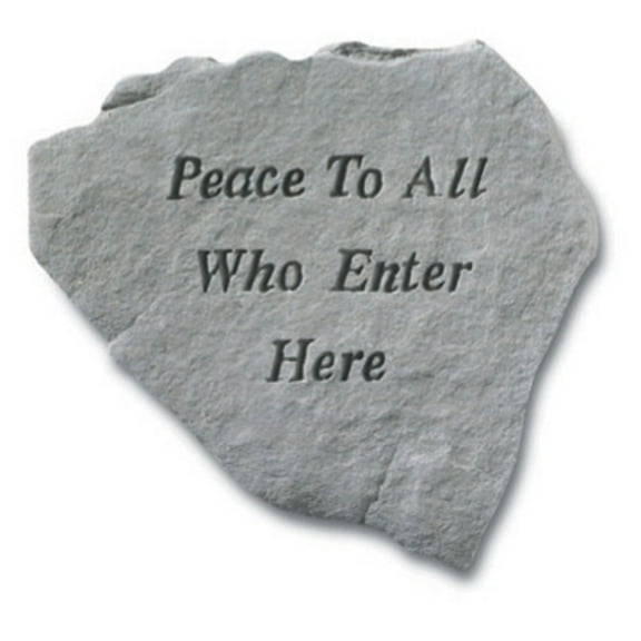 Peace To All Garden Accent Stone
